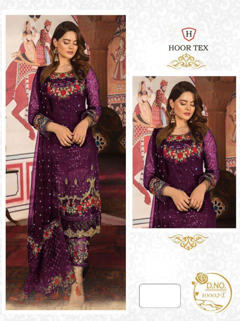 HOOR TEX 10002 DESIGNER HEAVY GEORGETTE SUITS 