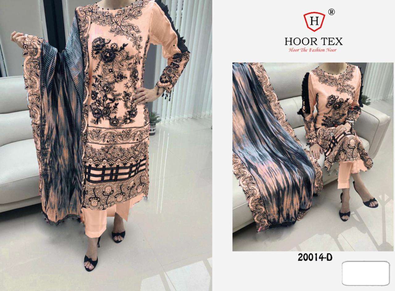 HOOR TEX 20014 DESIGNER HEAVY GEORGETTE SUIT 