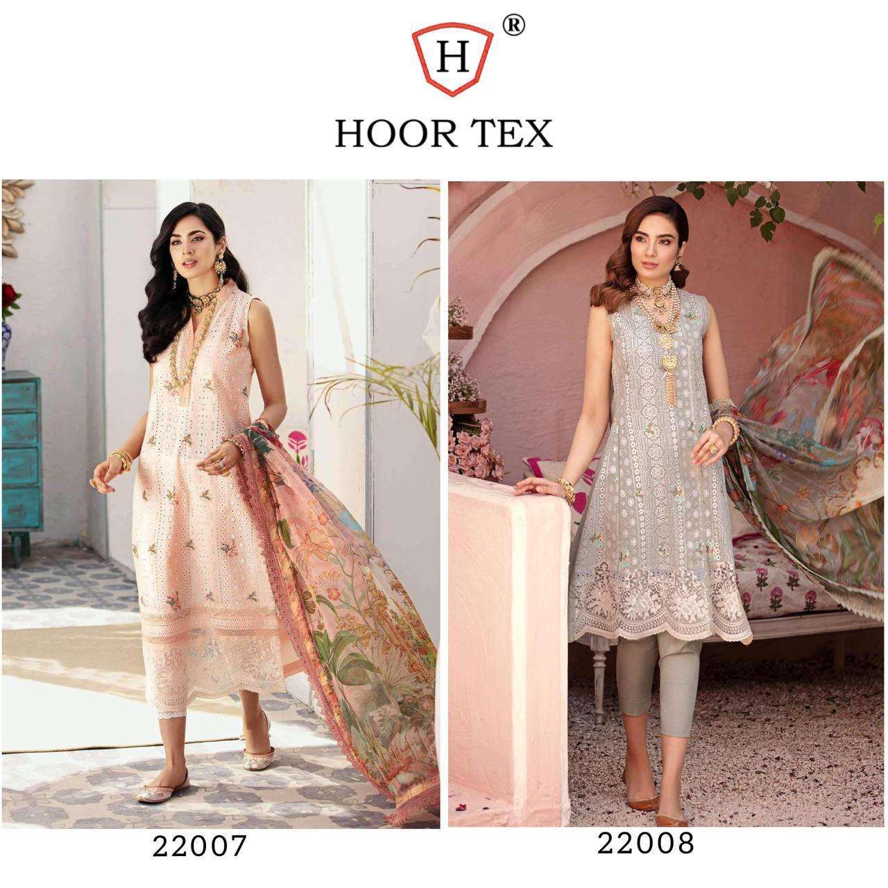 HOOR TEx 22007-22008 DESIGNER HEAVY LAWN COTTON SUIT s