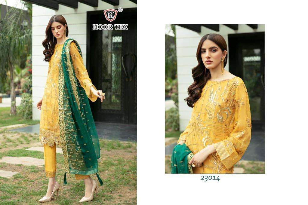 HOOR TEX 23014 DESIGNER HEAVY GEORGETTE SUITS 