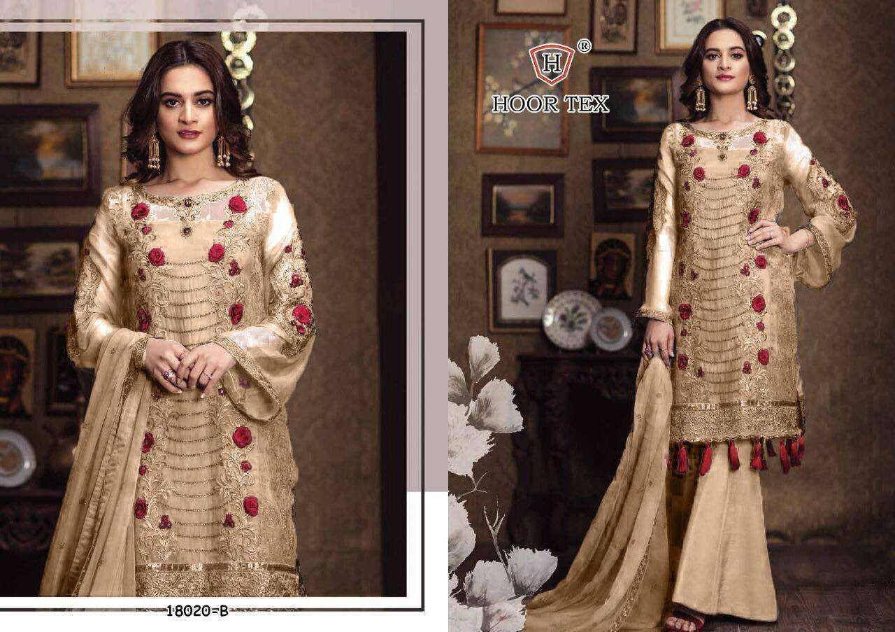 HOOR TEX KITAB VOL-4 18020 DESIGNER FAUX GEORGETTE SUIT 