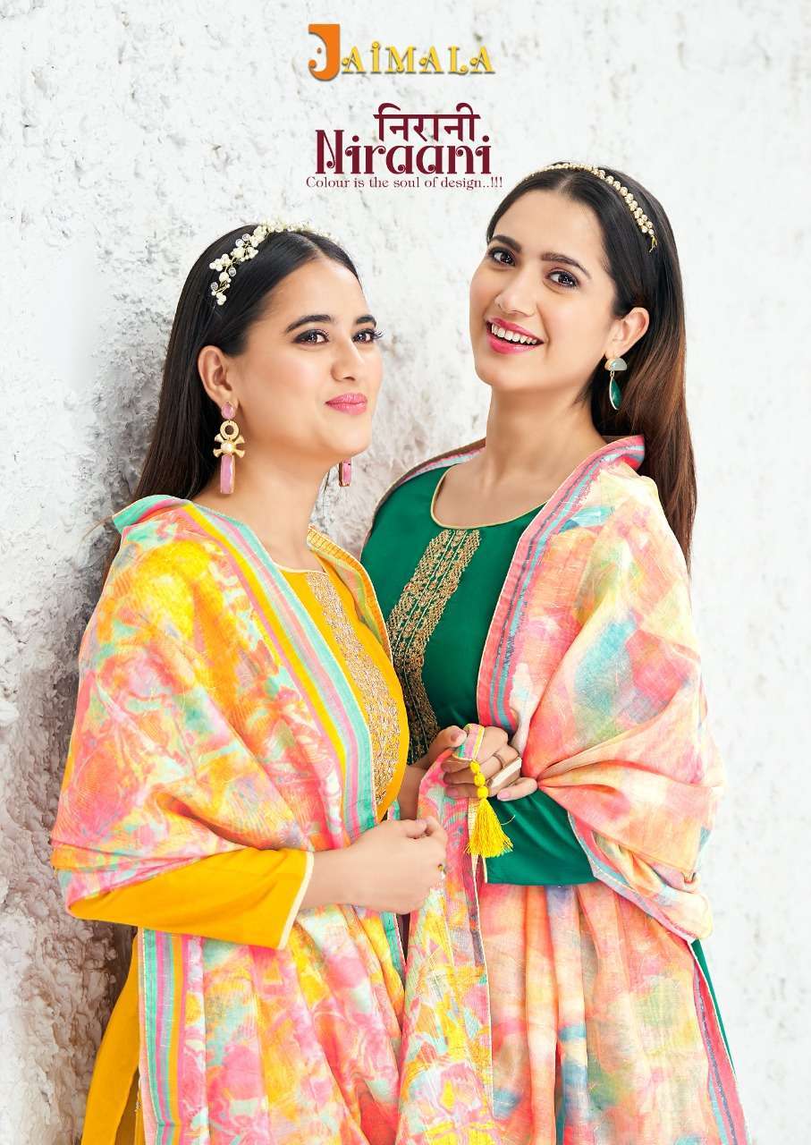 jaimala niraani series 922001-922006 pure jam cotton suit 