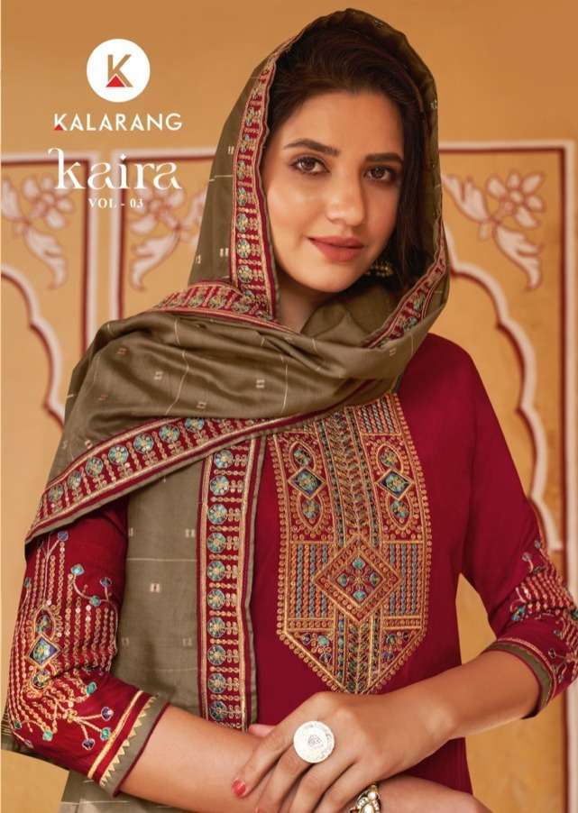 kalarang kaira vol 3 series 3501-3504 heavy parampara silk suit 