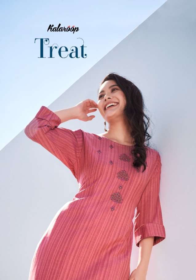 kalaroop treat series 13081-13086  Heavy Rayon Lining kurti