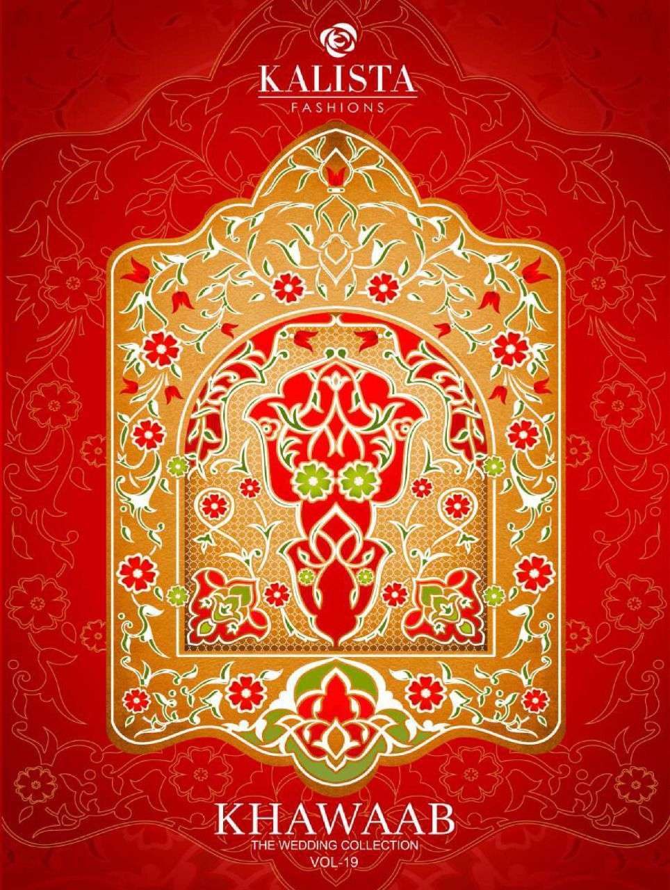 kalista khwaab vol 19 series 7012-7017 fancy fabric saree