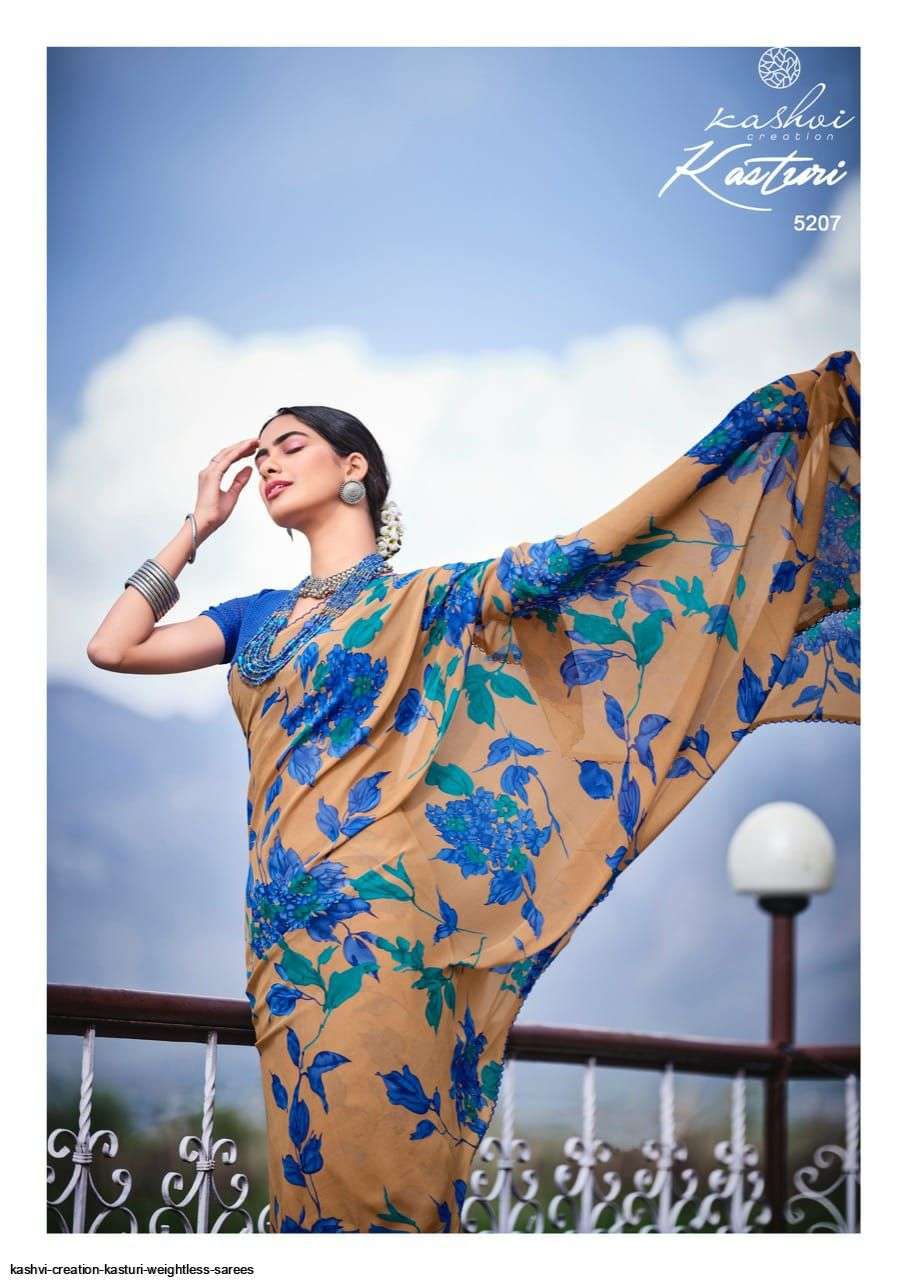 KASHVI KASTURI DESIGNER WEIGHTLESS SAREE