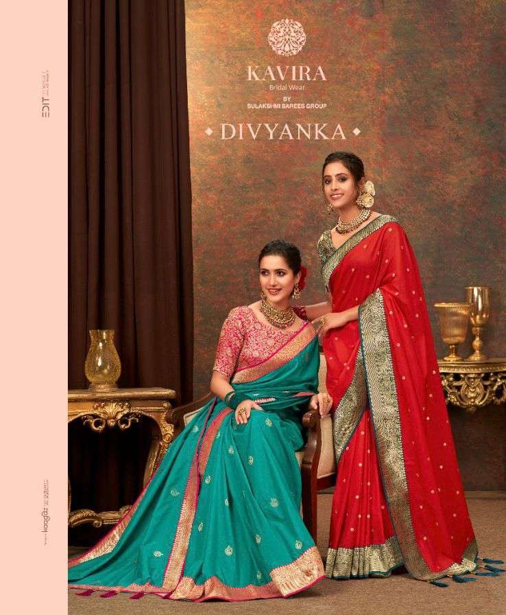 Kavira divyanka series 4101-4109 soft silk saree