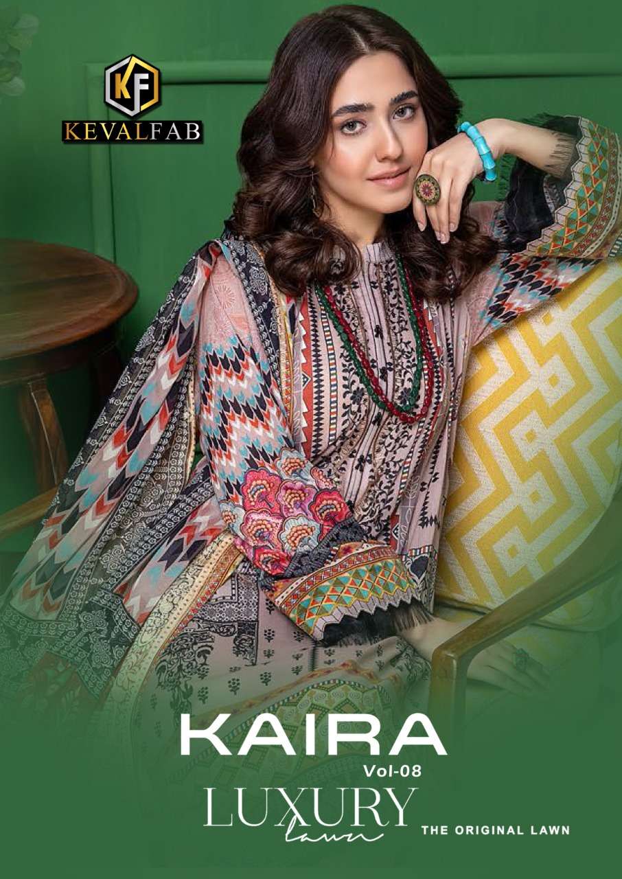 Keval Kaira Vol-8 series 8001-8004 lawn cotton suit 