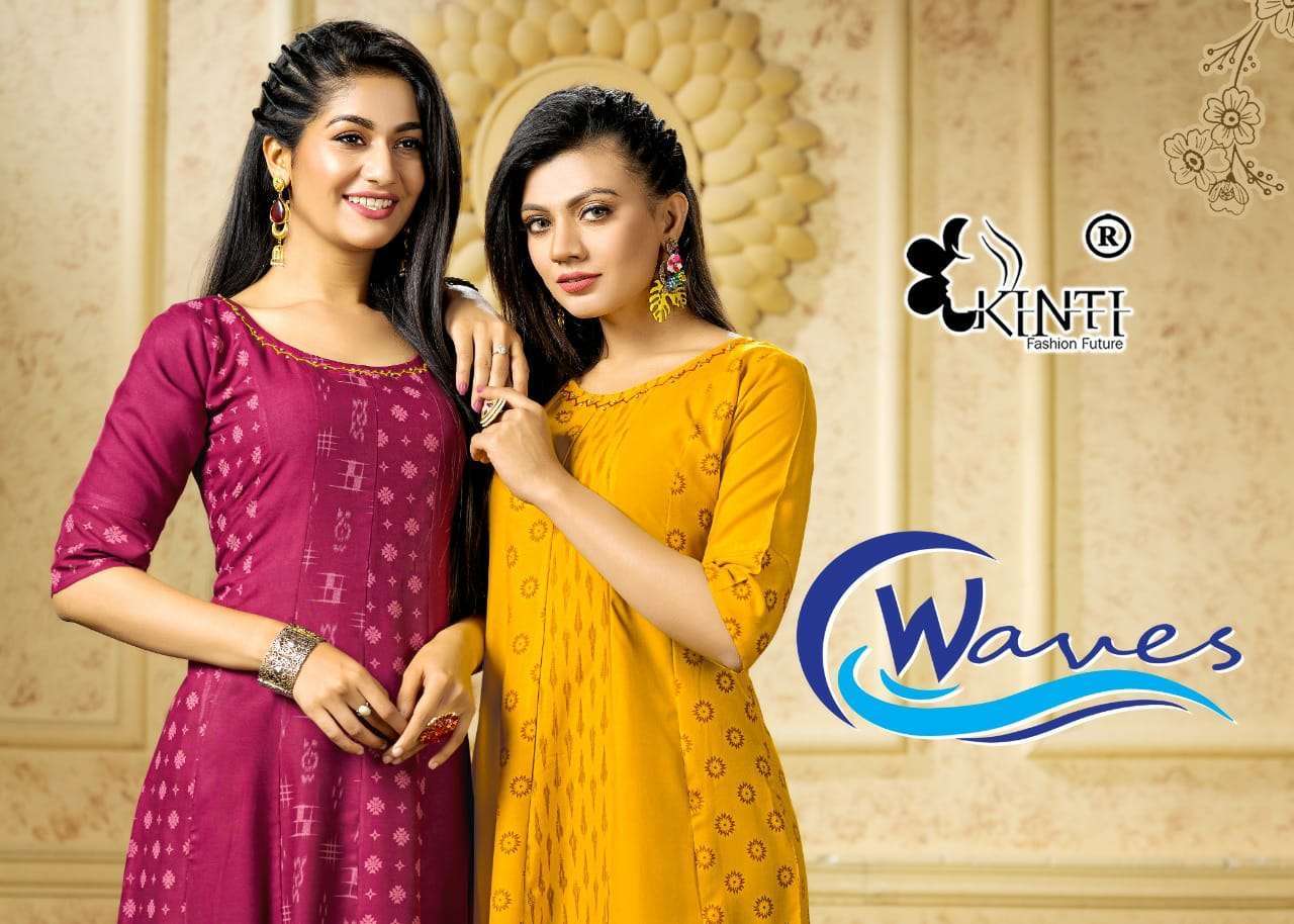 Kinti waves series 101-108 14 kg rayon kurti