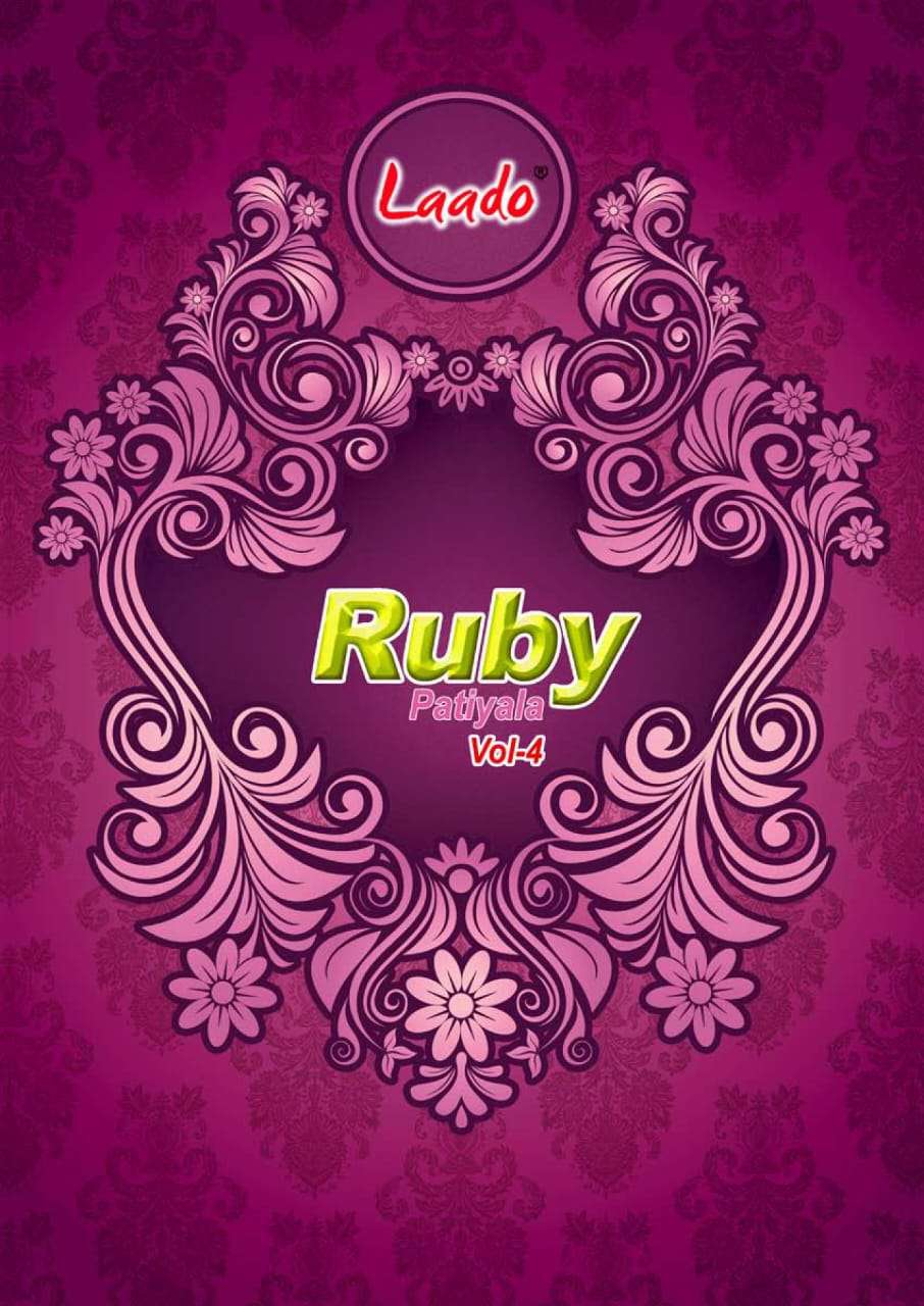 Laado Ruby Patiyala Vol-4 series 4001-4010 pure cotton suit 