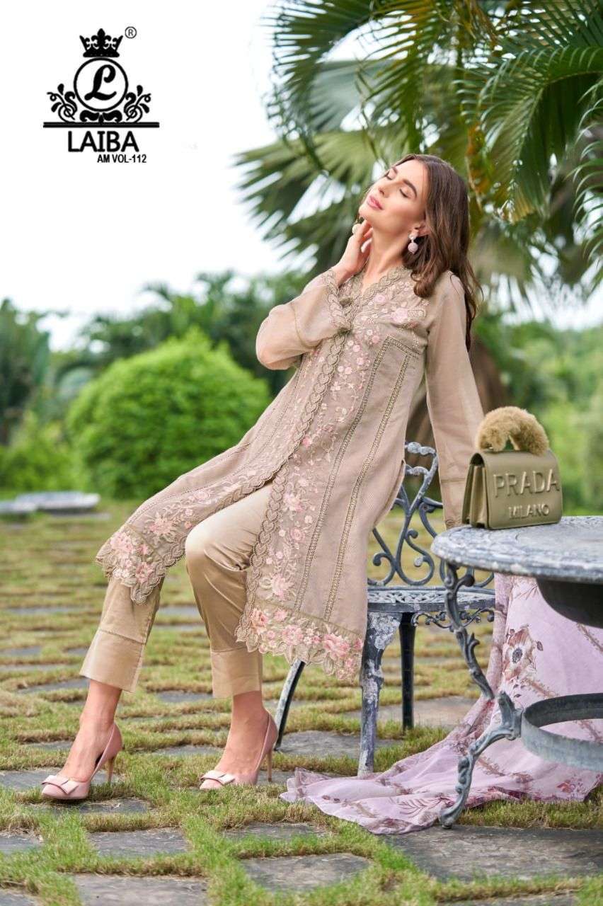 Laiba am vol 112 pure georgette pakistani suit