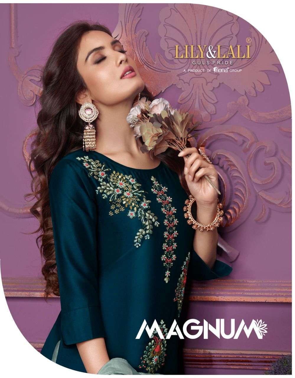 lily & lali magnum series 8081-8088 pure bemberg silk readymade suit 
