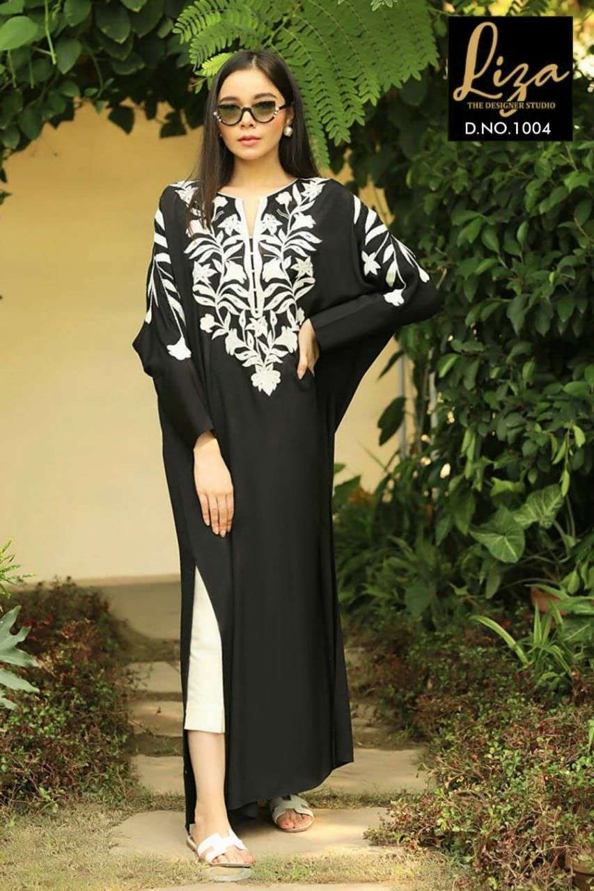 liza the designer studio d no 1004 georgette pakistani kurti 