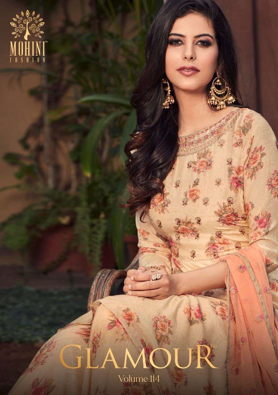 mohini glamour vol 114 series 1401-1406 pure muslin suit 