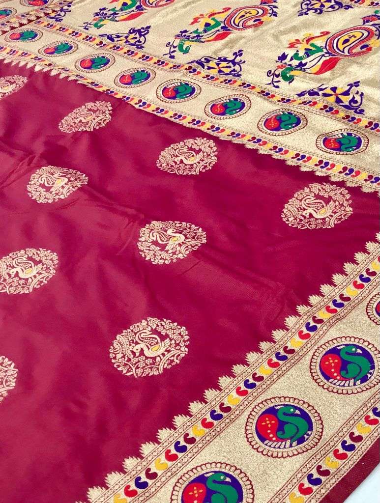 MORNI PAITHANI DESIGNER PURE SILK SAREE 