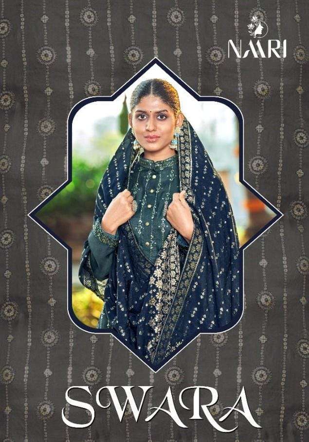 naari swara series 3301-3306 tussar silk suit