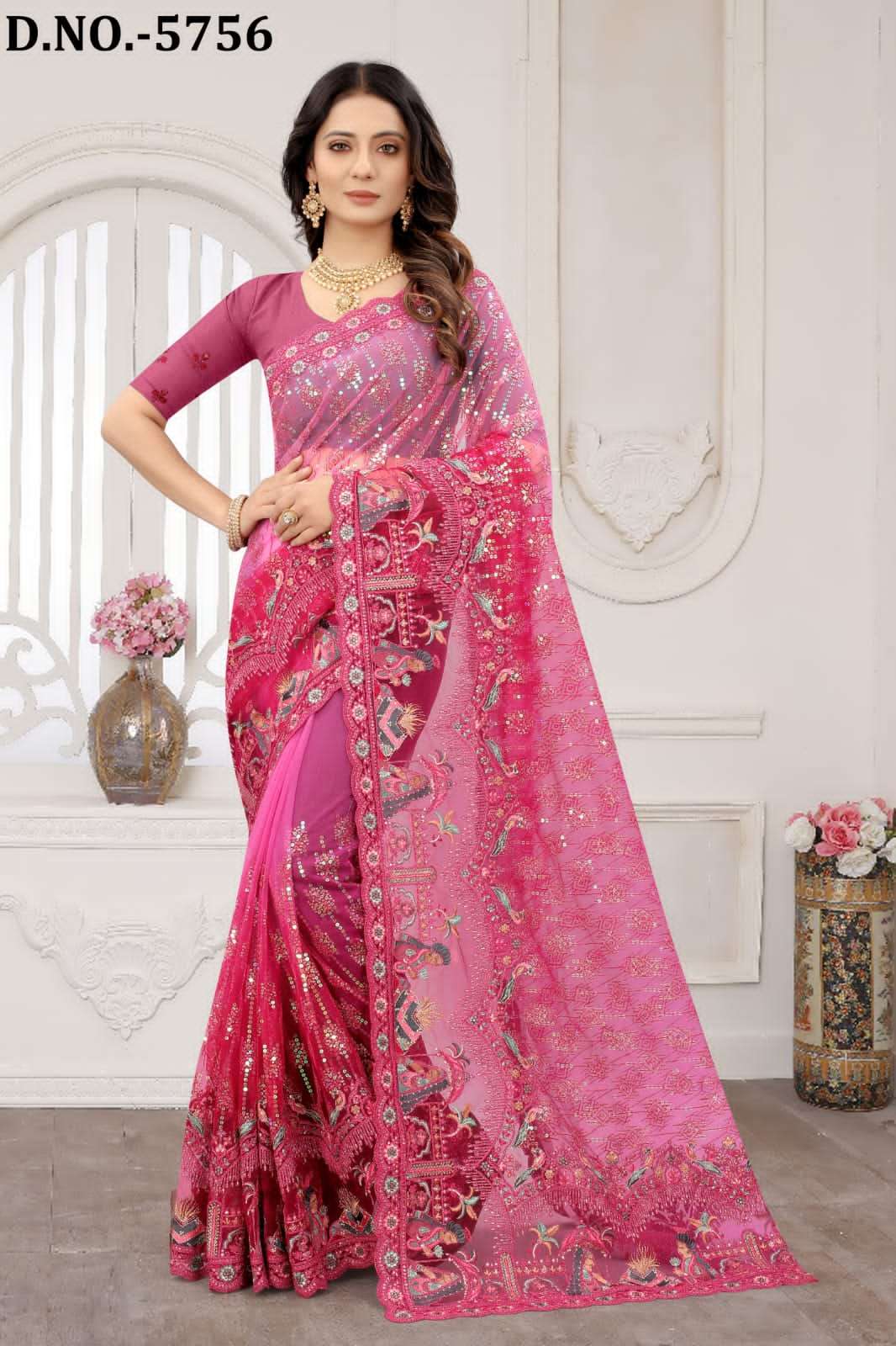 NARI FASHION PAVITRA RISHTA SERIES 5751-5762 NET SAREE