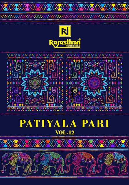 Rajasthan Patiyala Pari Vol 12 series 12001-12021 pure cotton readymade suit 