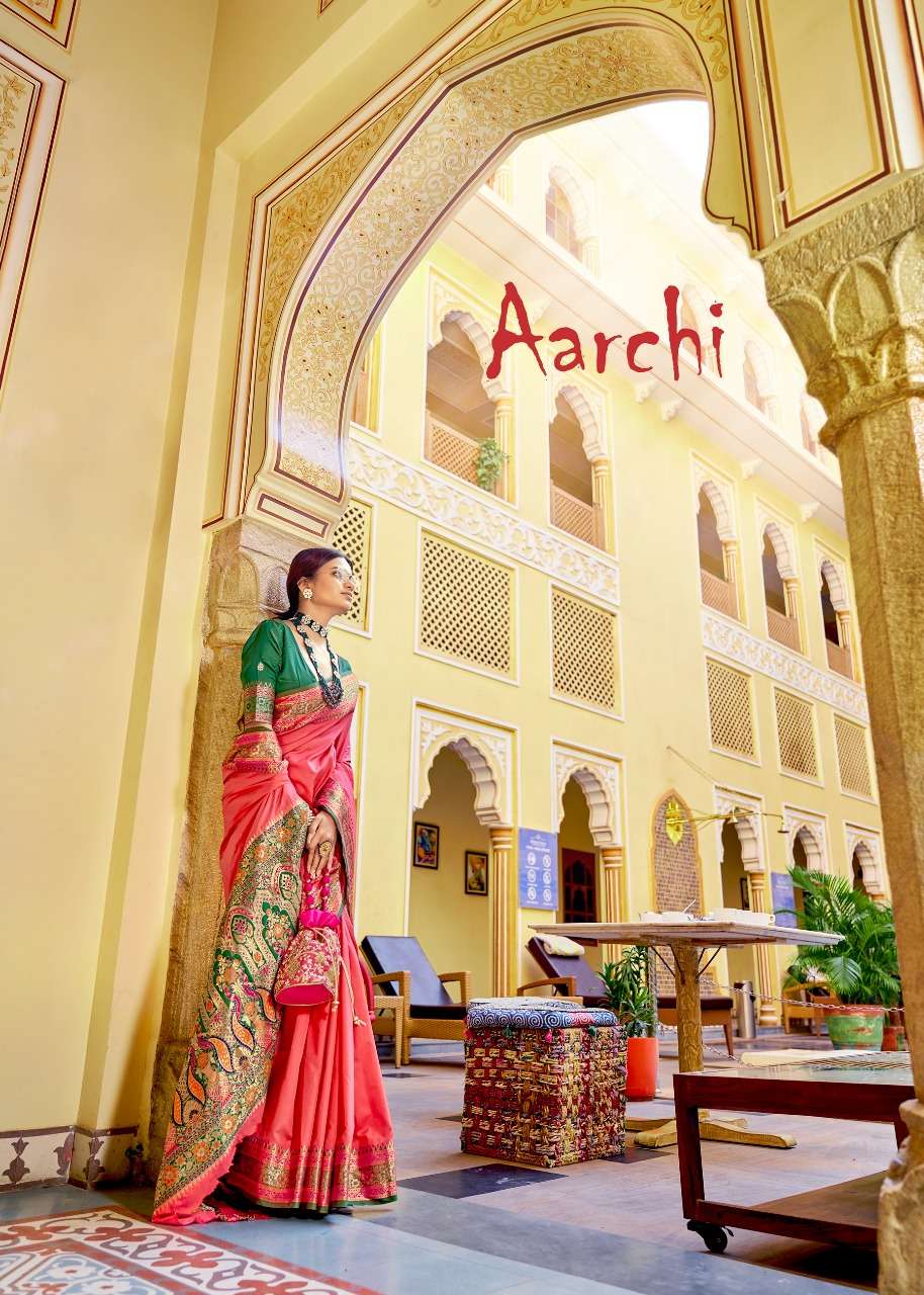 RAJPATH AARCHI SILK DESIGNER SOFT BANARASI SILK SAREE 