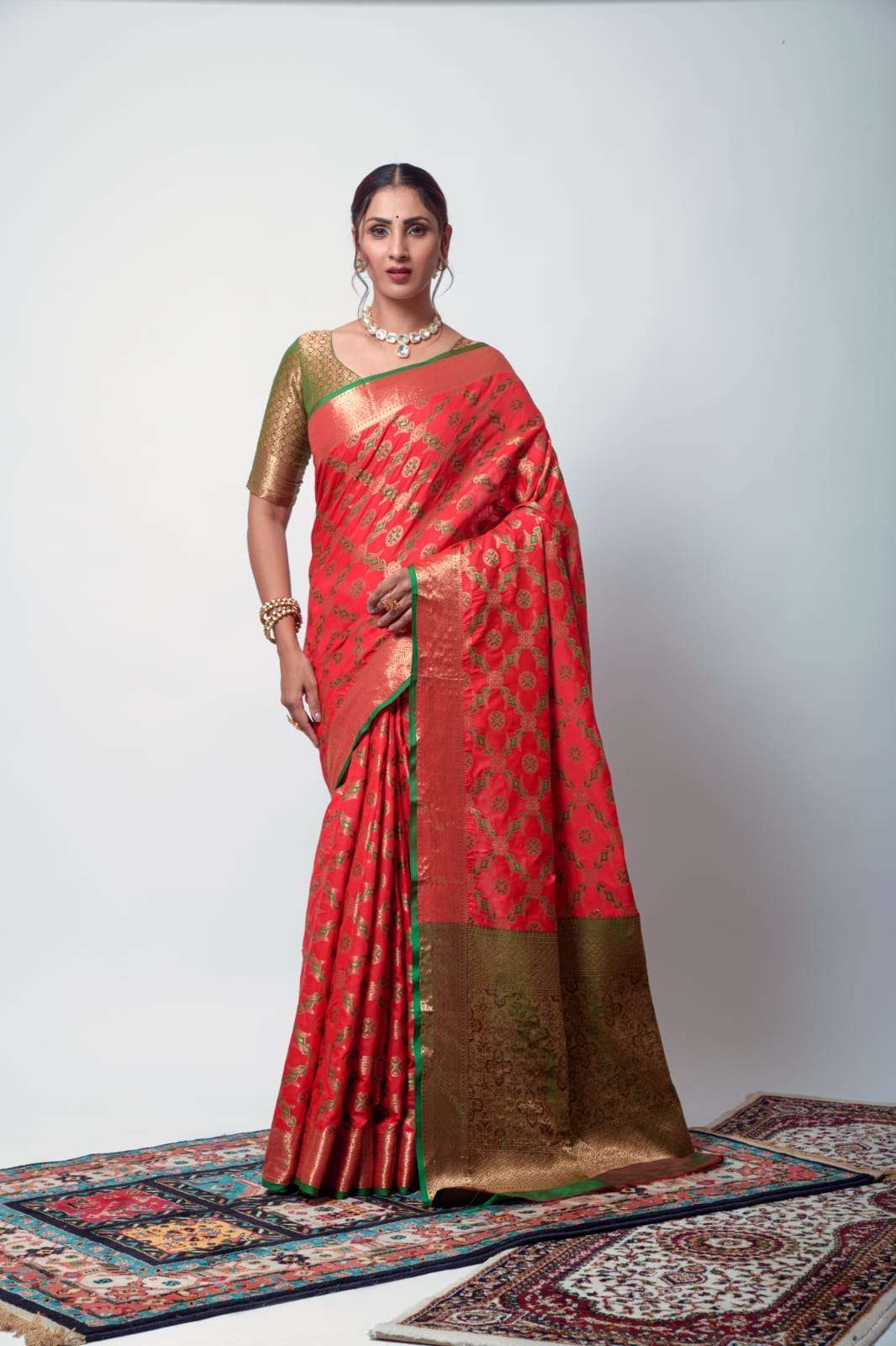Rajpath anika series 6601-6606 soft zari weaving Silk patola saree