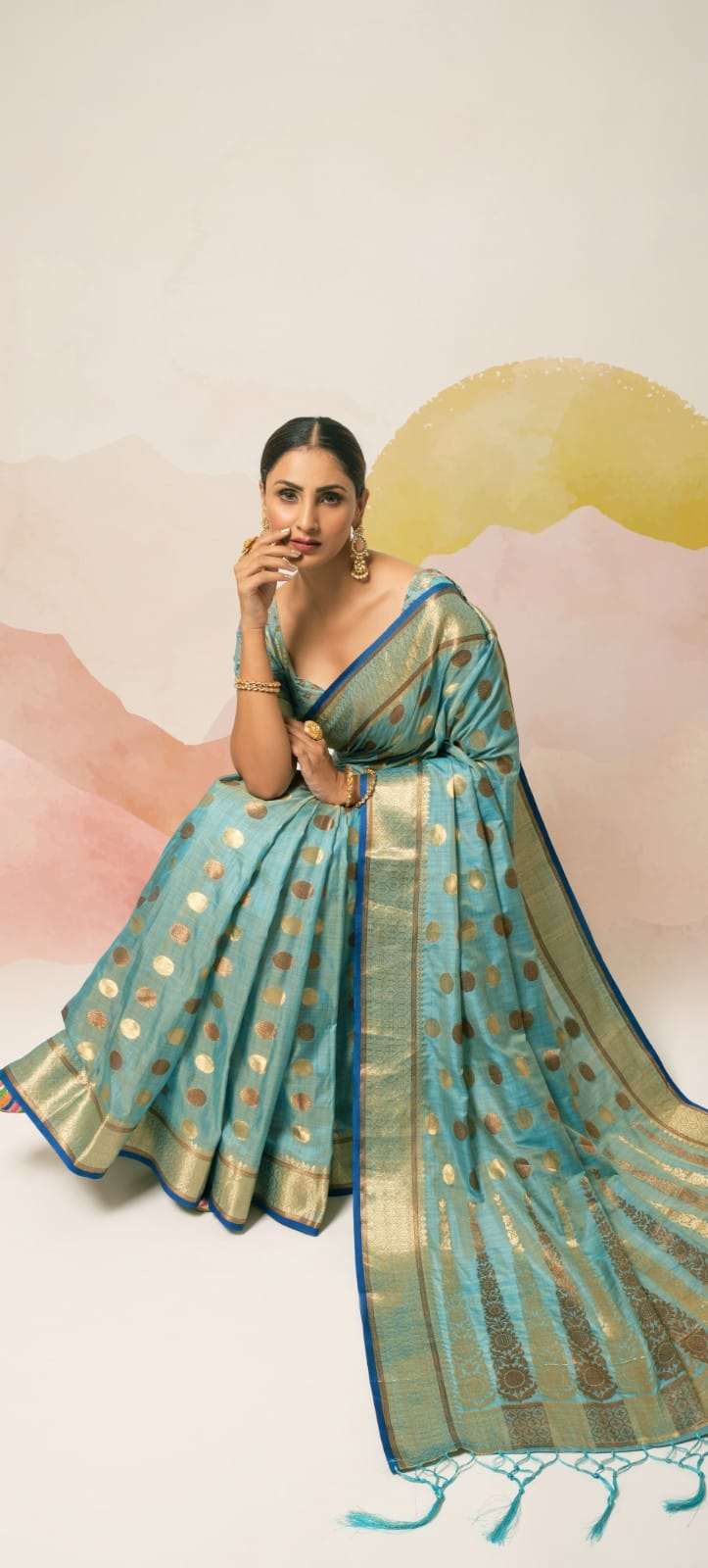 RAJPATH AVIANA SILK DESIGNER SOFT GHICHAA SILK SAREE 