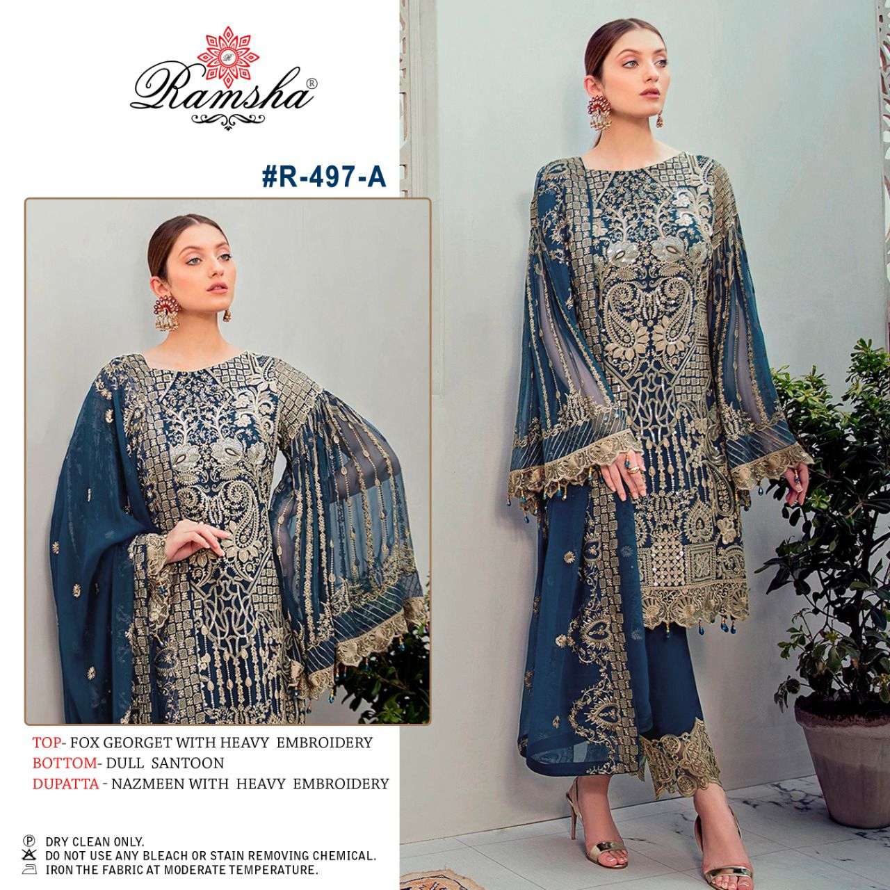 RAMSHA R-479 nx DESIGNER GEORGETTE SUIT 