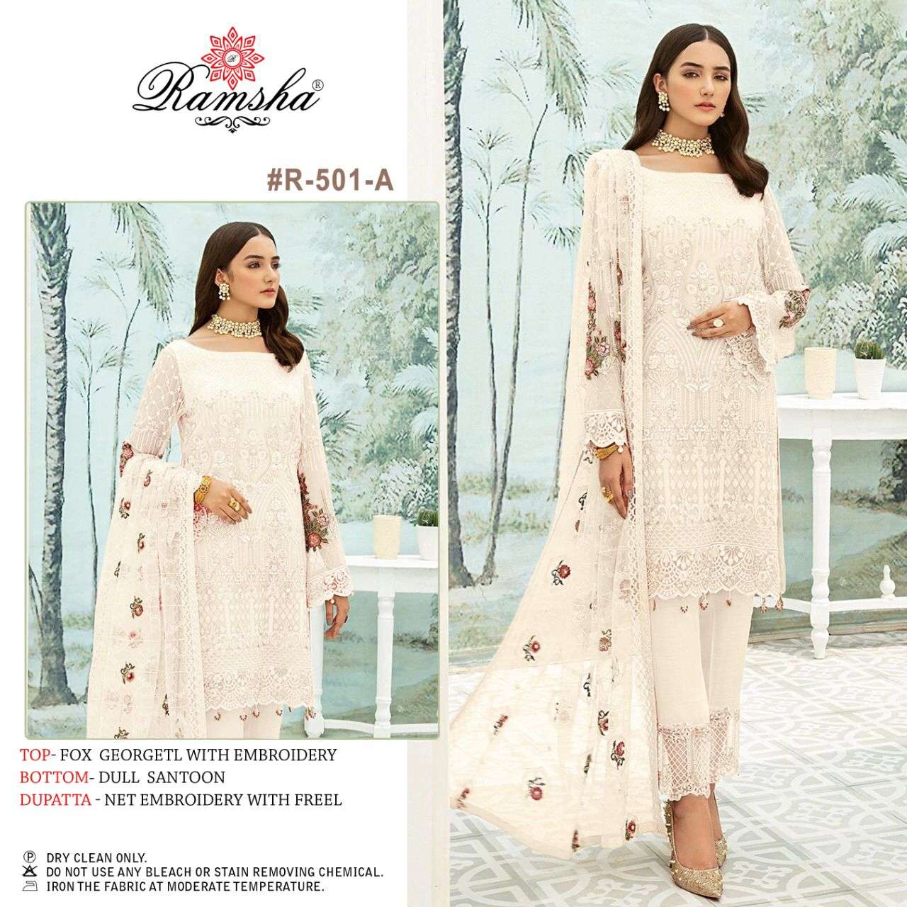 RAMSHA R-501 NX DESIGNER GEORGETTE SUIT 