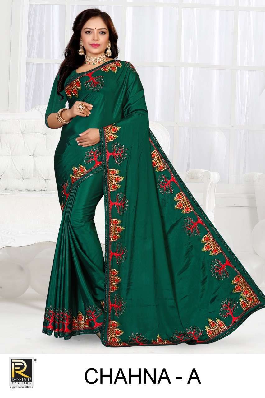 Ranjna saree Chahna crape silk saree