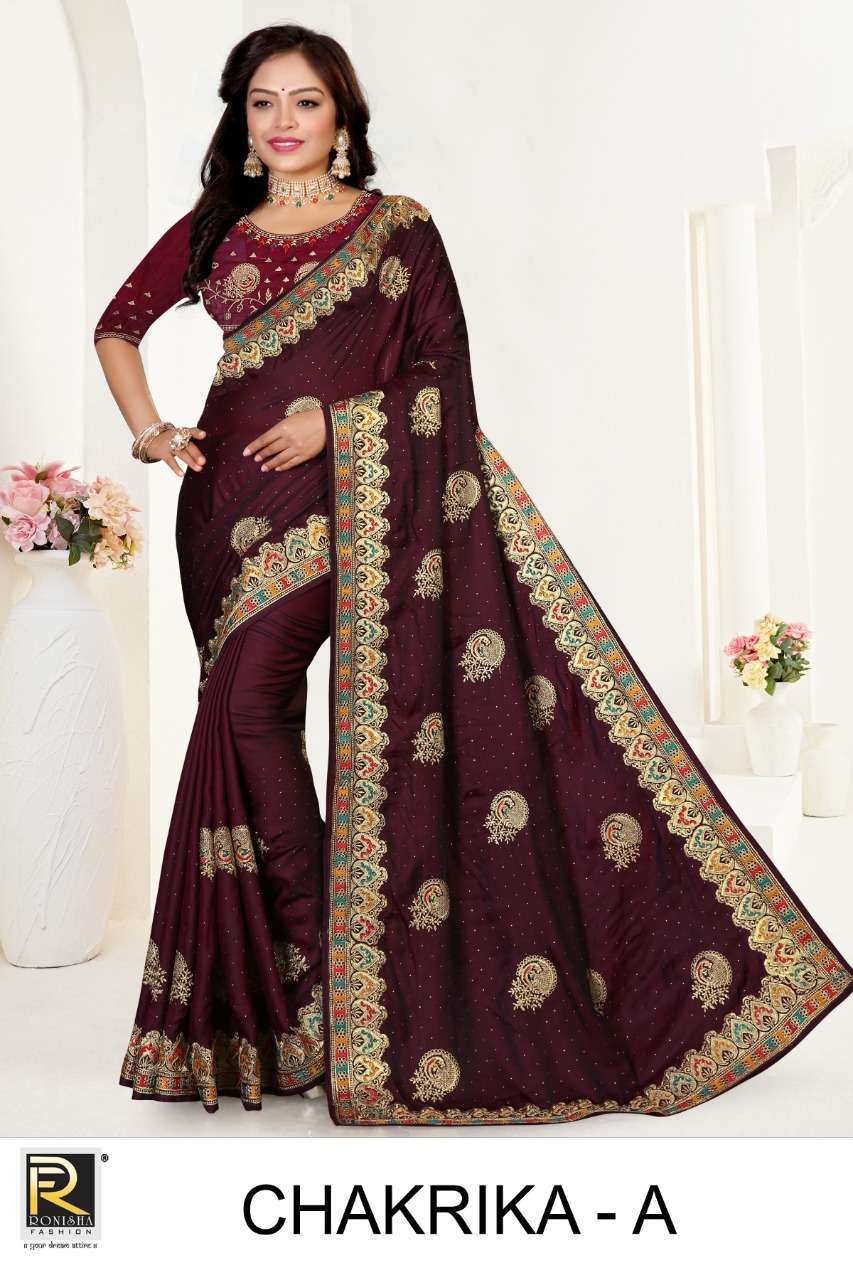 Ranjna saree Chakrika barfi silk saree