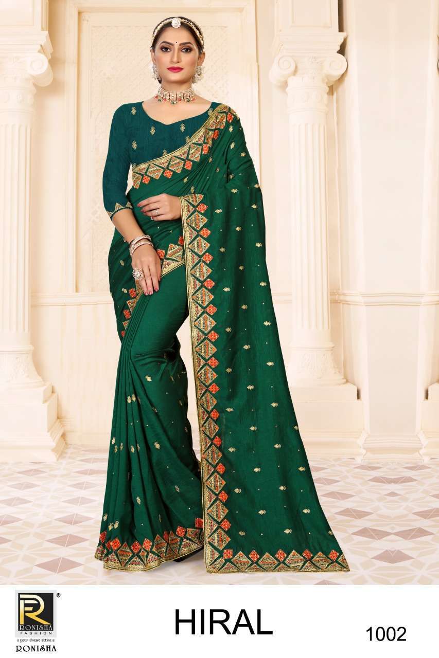 Ranjna saree Hiral series 1001-1008 vichitra silk saree