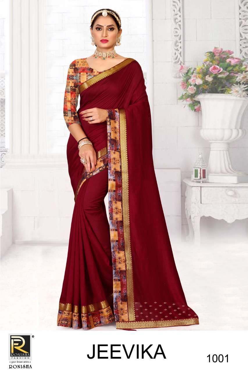 Ranjna saree jeevika series 1001-1008 vichitra silk saree