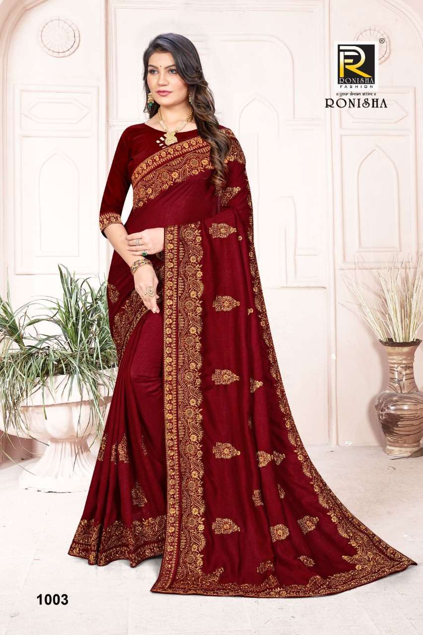 Ranjna saree Swarnika series 1001-1008 vichitra silk saree