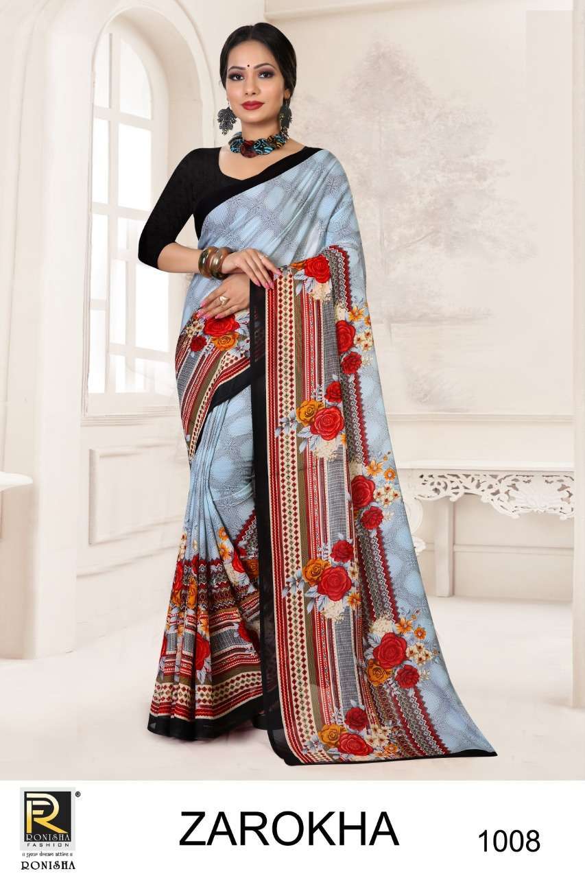 Ranjna saree Zarokha series 1001-1008 renial saree