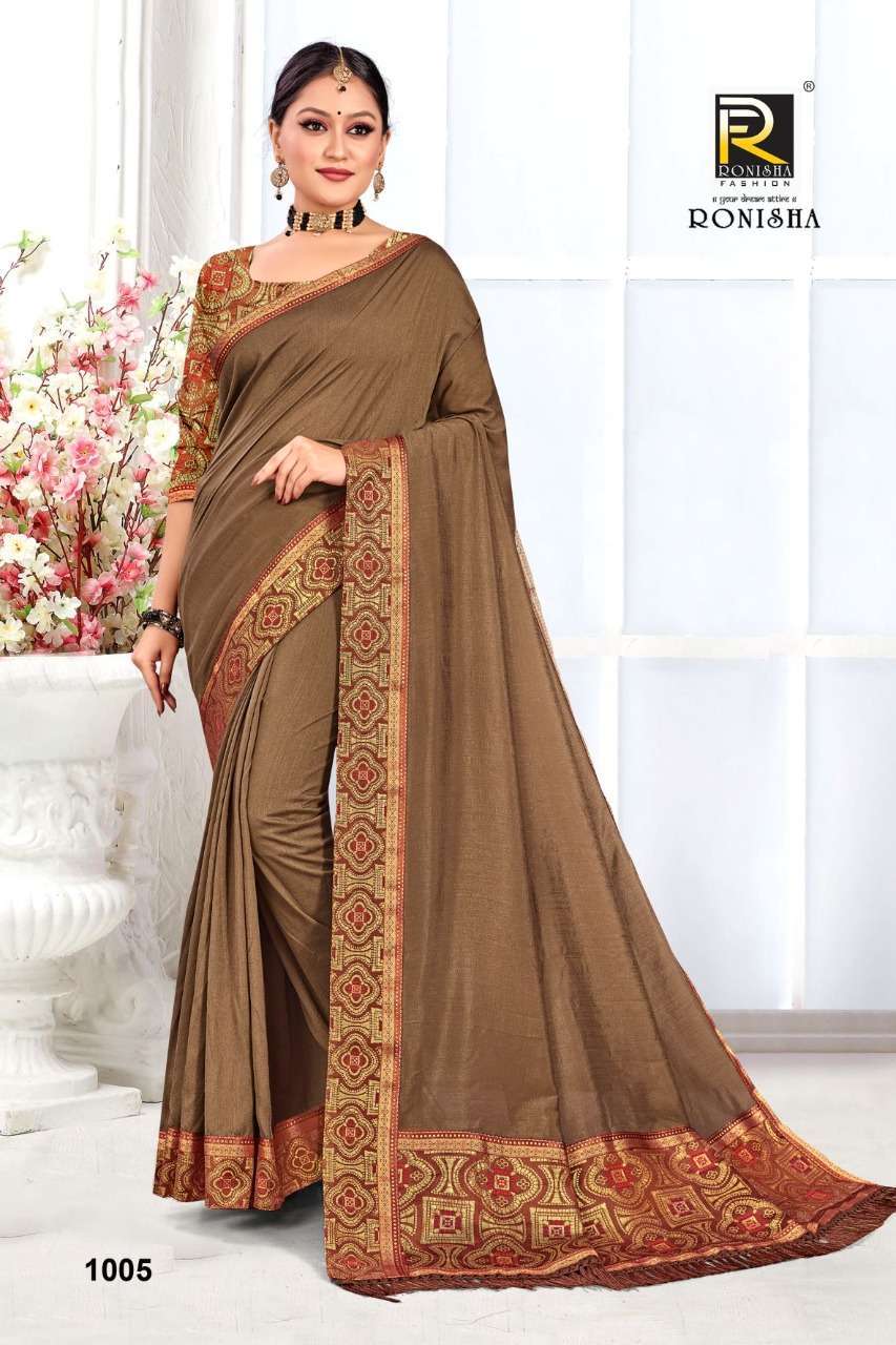 Ranjna sarees Shanaya series 1001-1008 vichitra silk saree