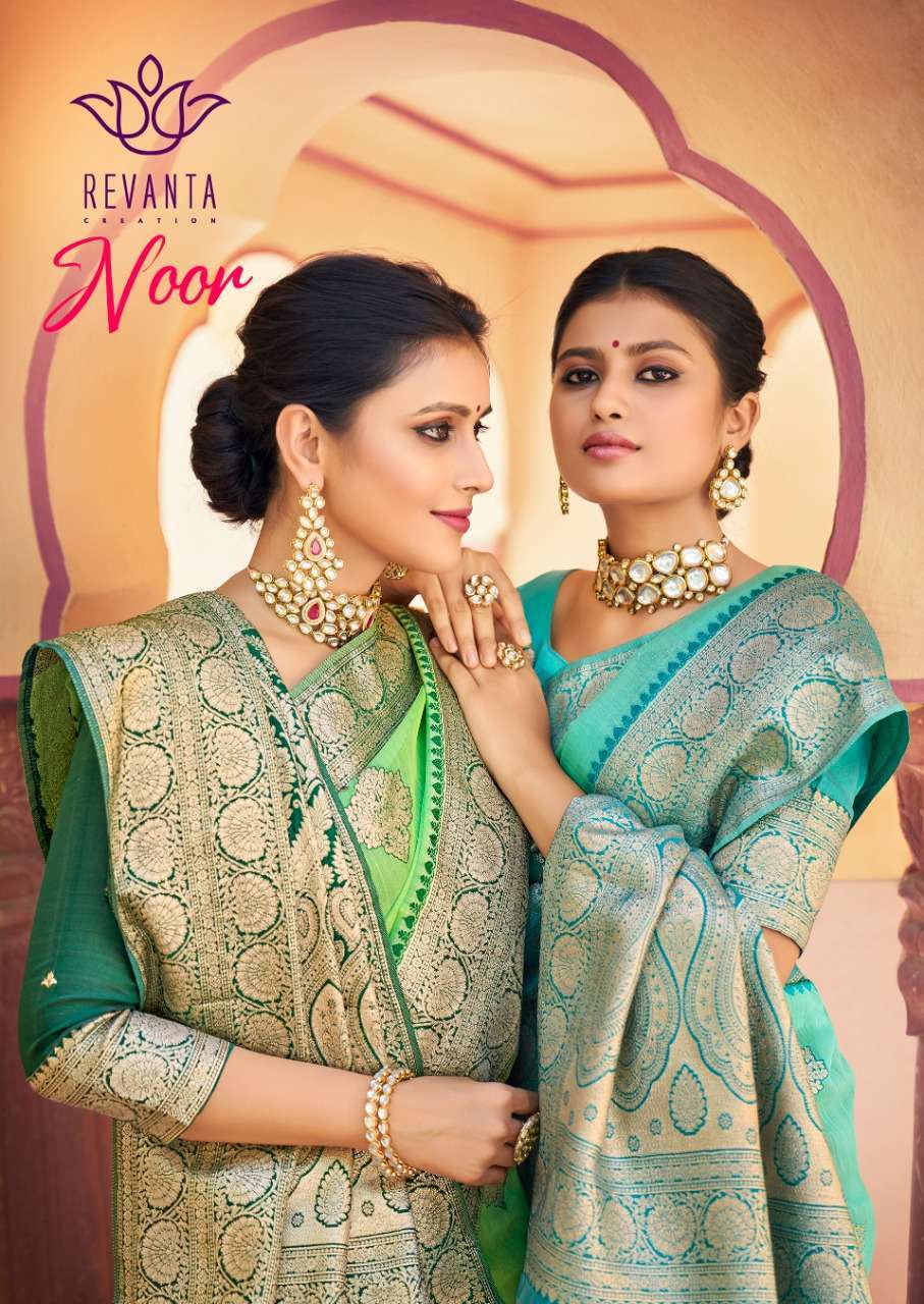 revanta creation noor series 1421-1425 weaving silk saree