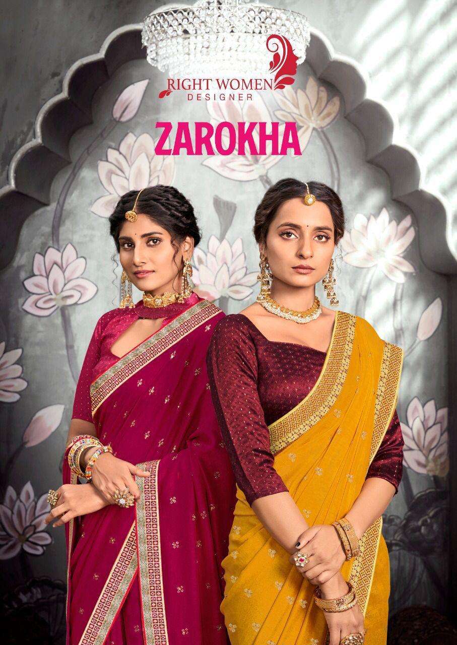 right women zarokha series 81741-81748 vichitra jari saree