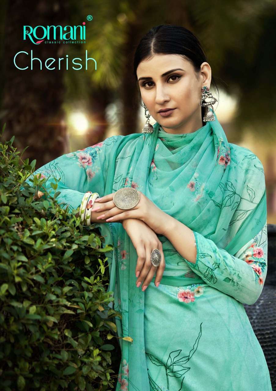 romani cherish series 1030001-1030010 premium jam satin suit 