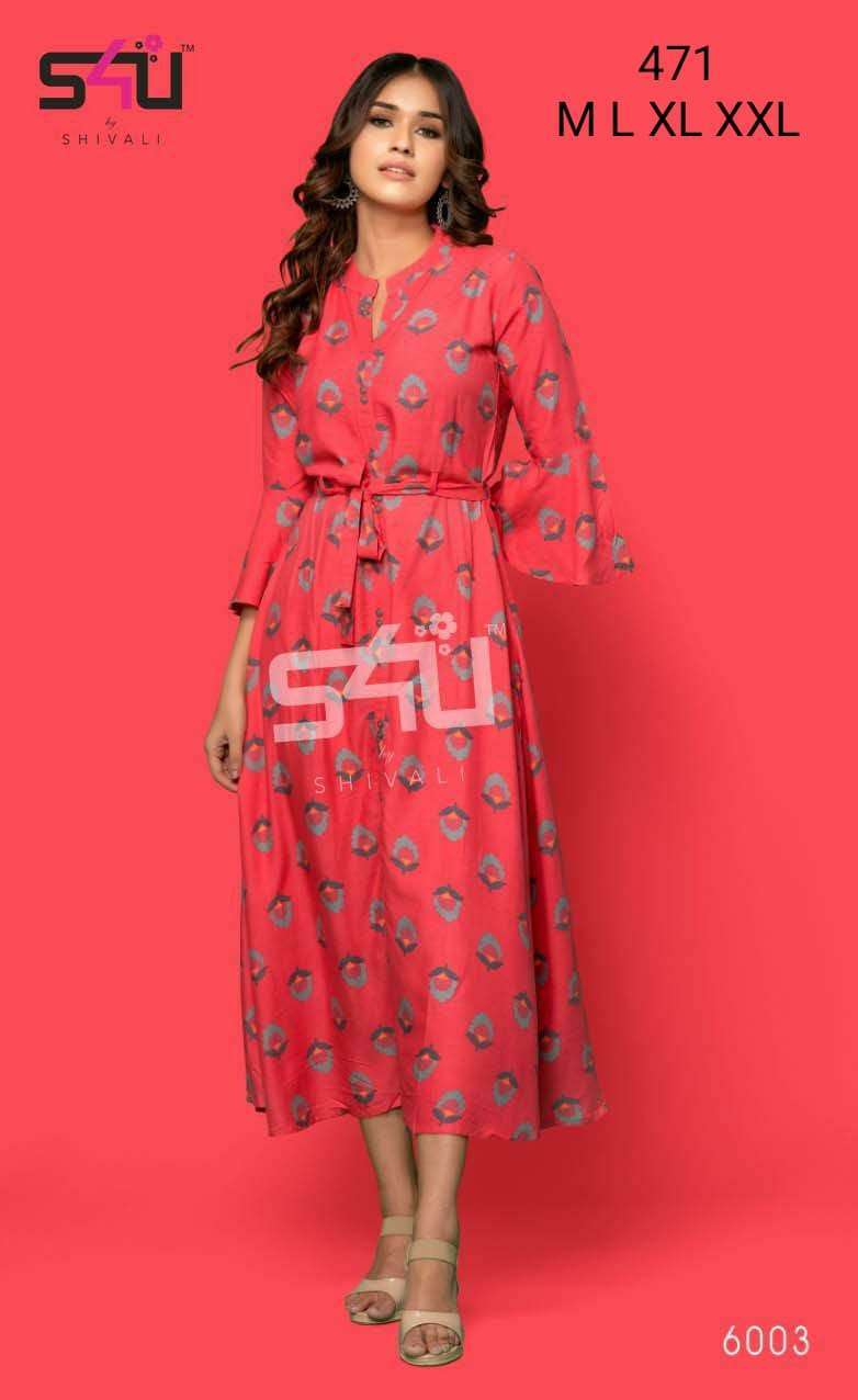 s4u 471 design simple readymade combo kurti set