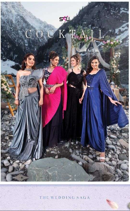 s4u  cocktail party wear indo western dresses collection