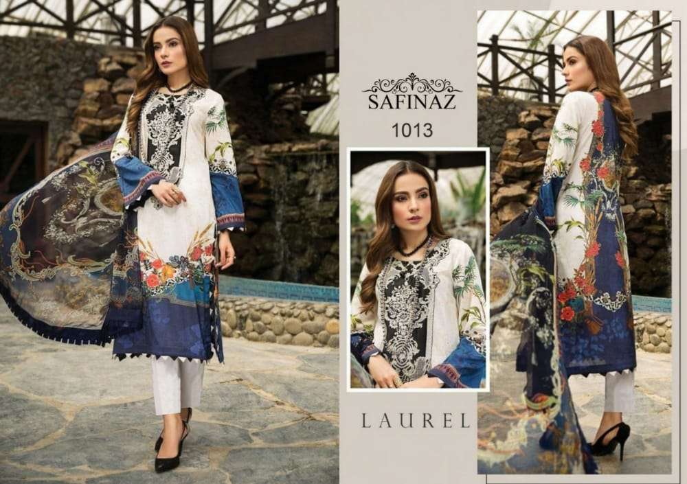 safinaz afrozeh series 1013-1018 pure cambric cotton suit