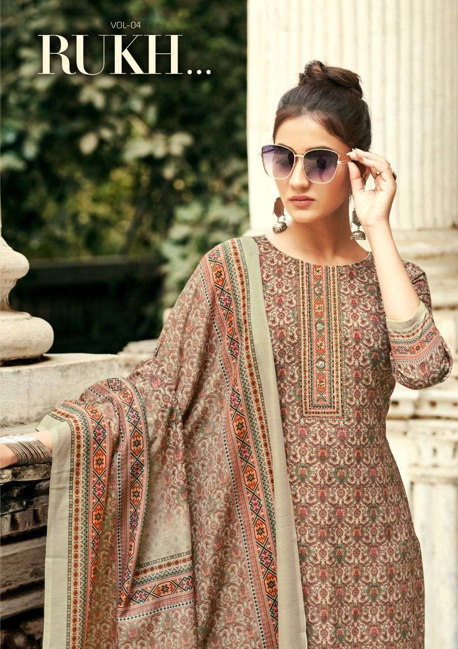 sargam rukh vol 4 series 284001-284008 pure lawn suit 