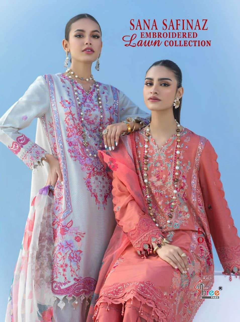 shree fab sana safinaz series 2067-2072 pure lawn print suit 