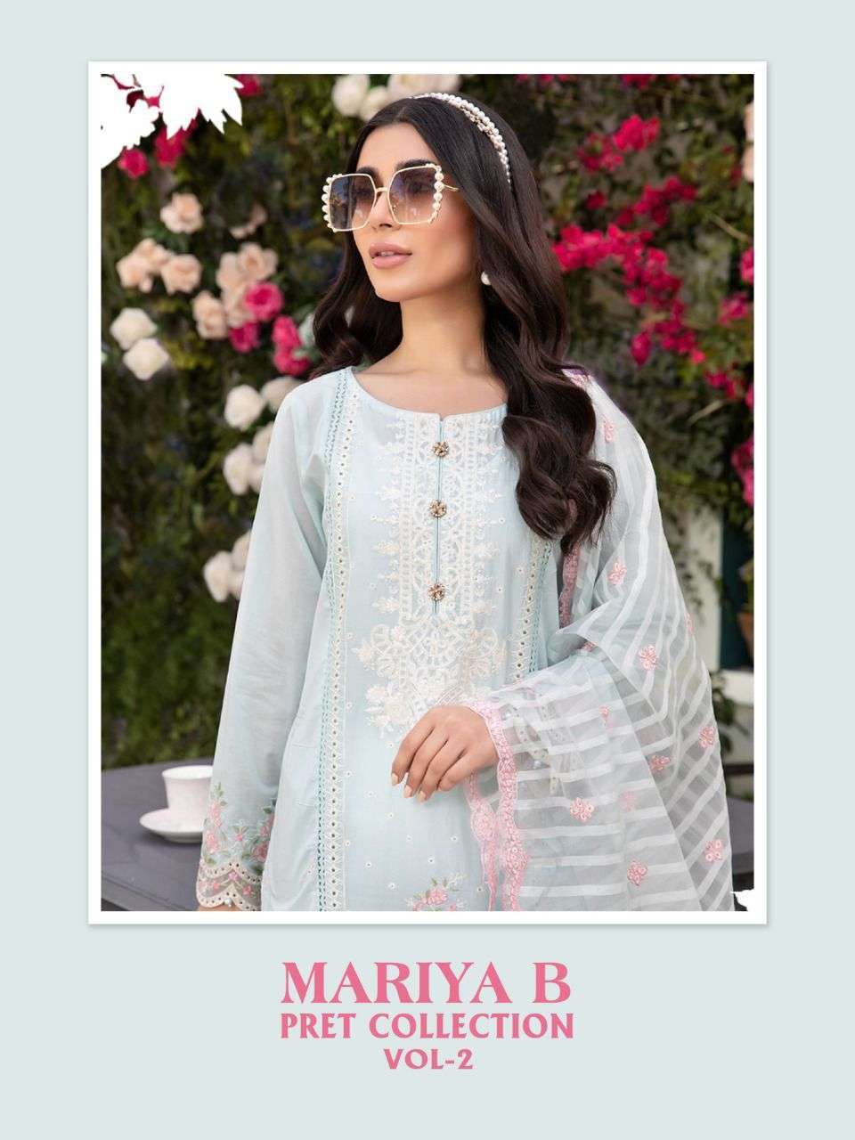 shree fabs maria b pret vol 2 series 2141-2143 cotton suit 