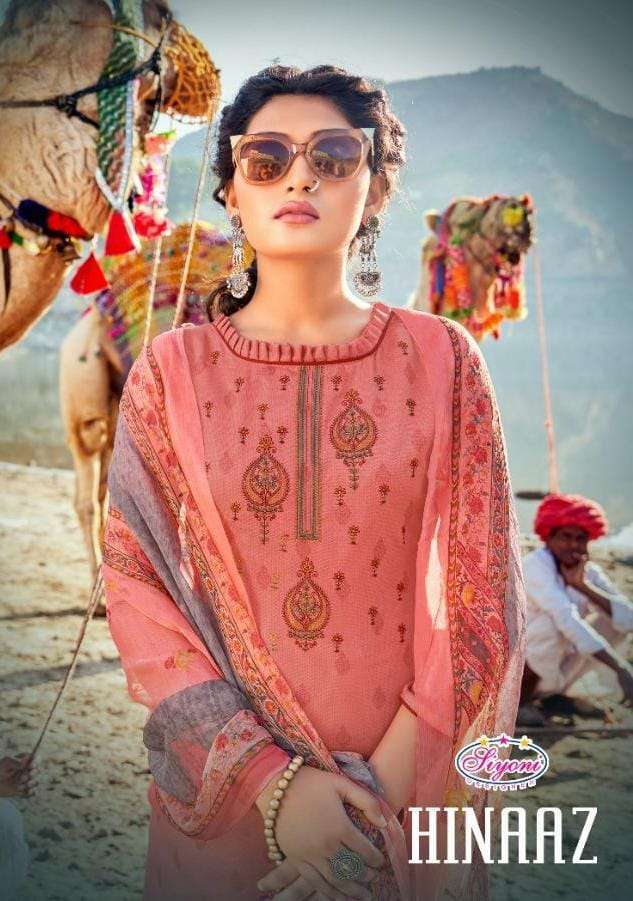 siyoni hinaaz series 30001-30008 pure heavy jam cotton suit 