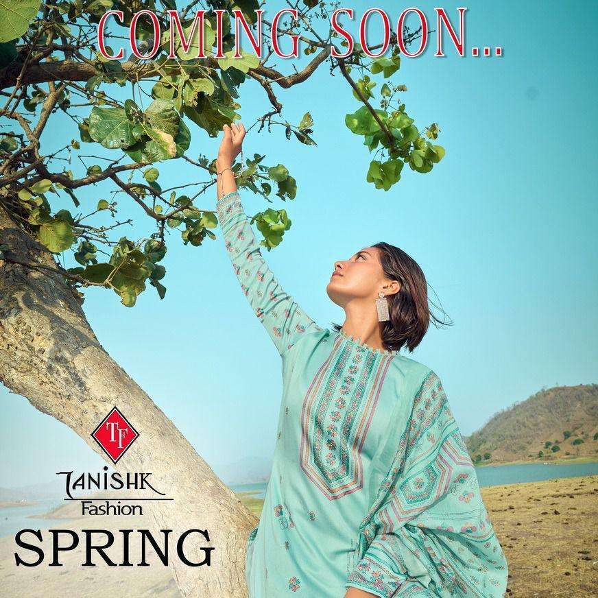 tanishk spring series 22001-22006 pure mal digital print suit 