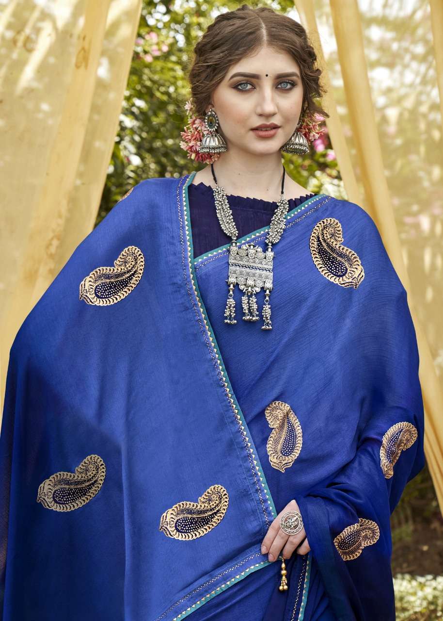 vallabhi shobhita series 15401-15408 chiffon print saree