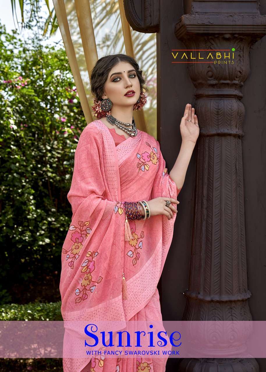 vallabhi sunrise series 15311-15318 georgette print saree