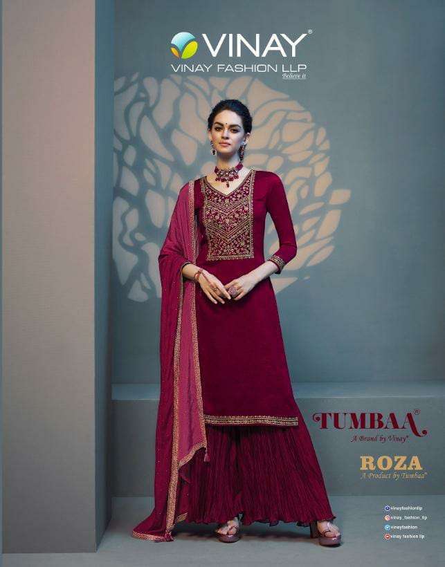 vinay fashion roza series 40021-40027 silk georgette suit 