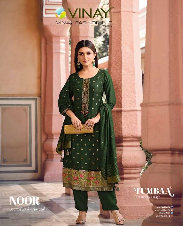 vinay tumbaa noor series 39931-39938 pure viscose suit 