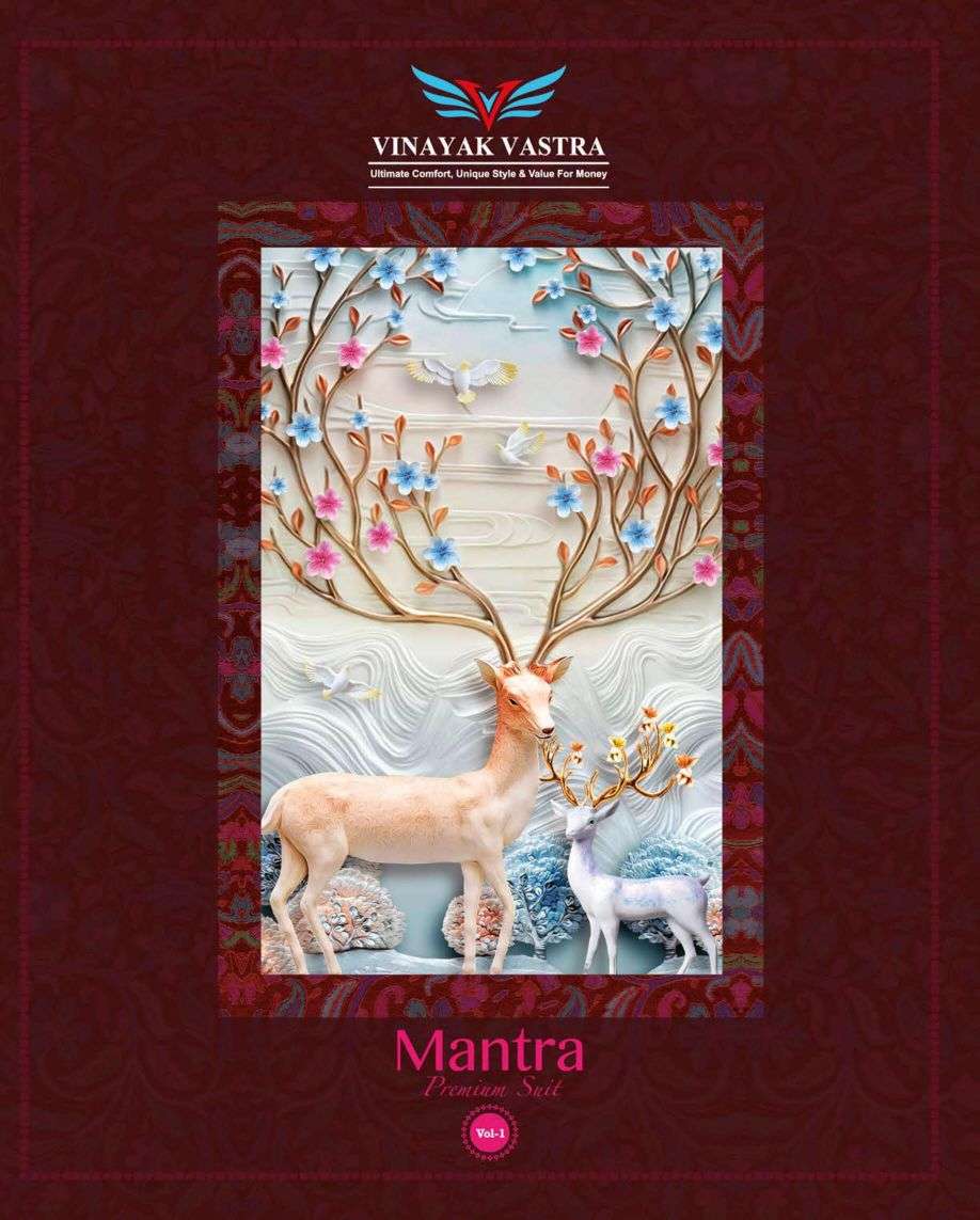 Vinayak Vastra Mantra Vol-1 series 1001-1018 rayon suit 